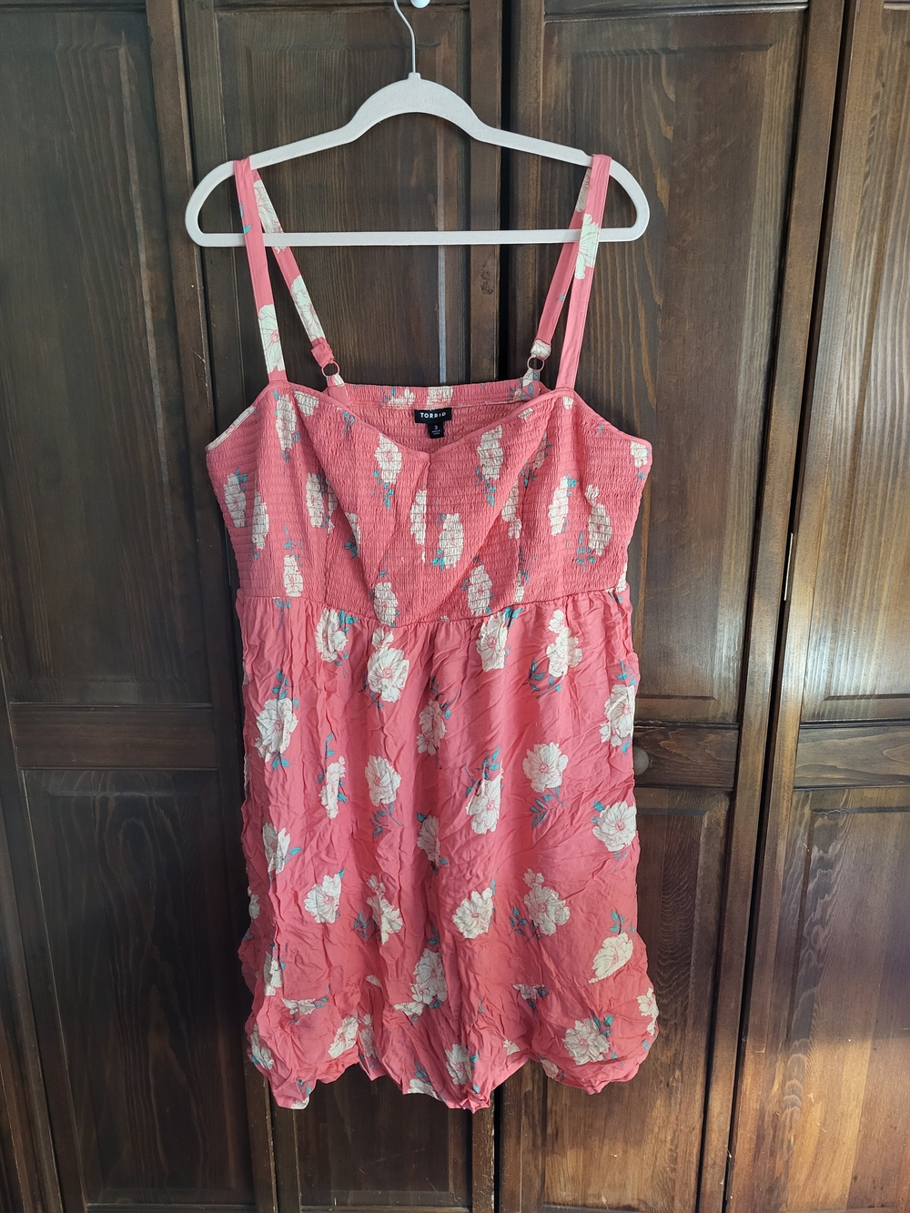 torrid Coral Pink Floral Mini Dress